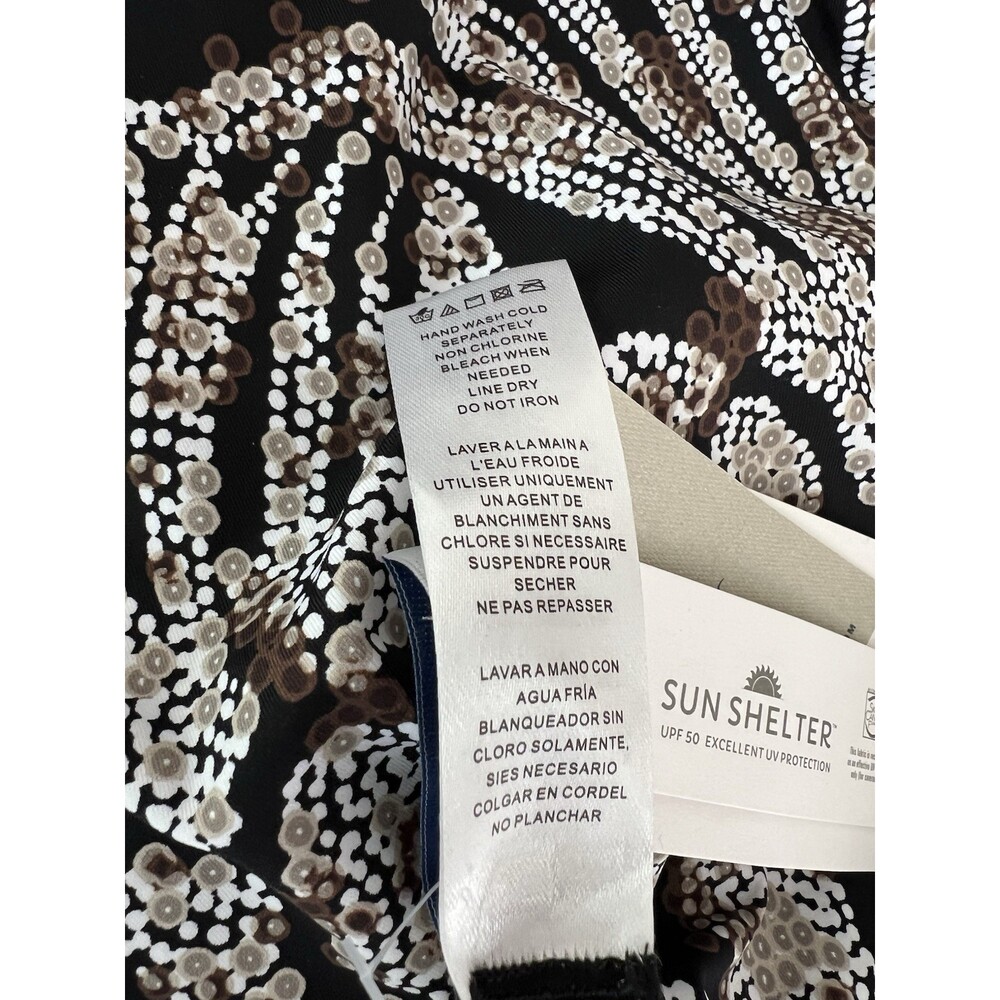 Tommy Bahama Playa Brava Reversible One Piece Swimsuit Blk & White Size 6 - NWT - Picture 11 of 11